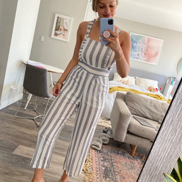 Ruffle Apron Jumpsuit - Picture 1 of 3